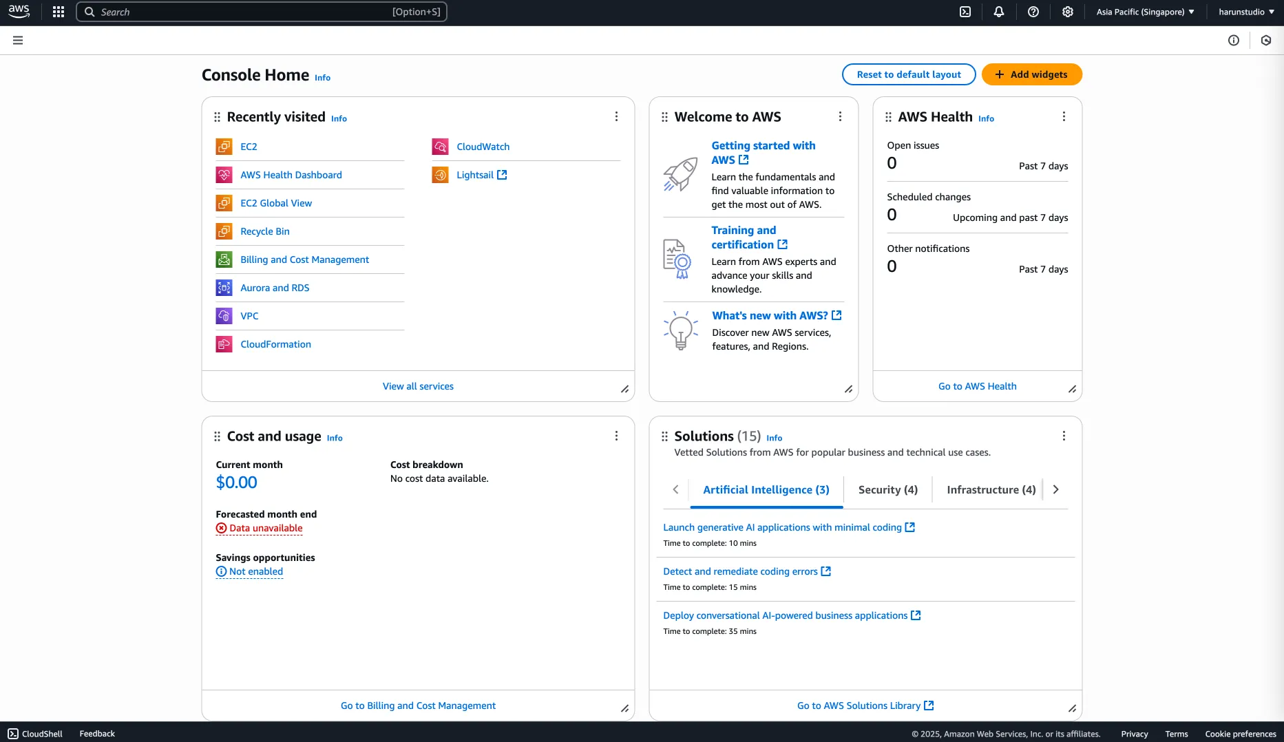 AWS EC2 screenshot 1
