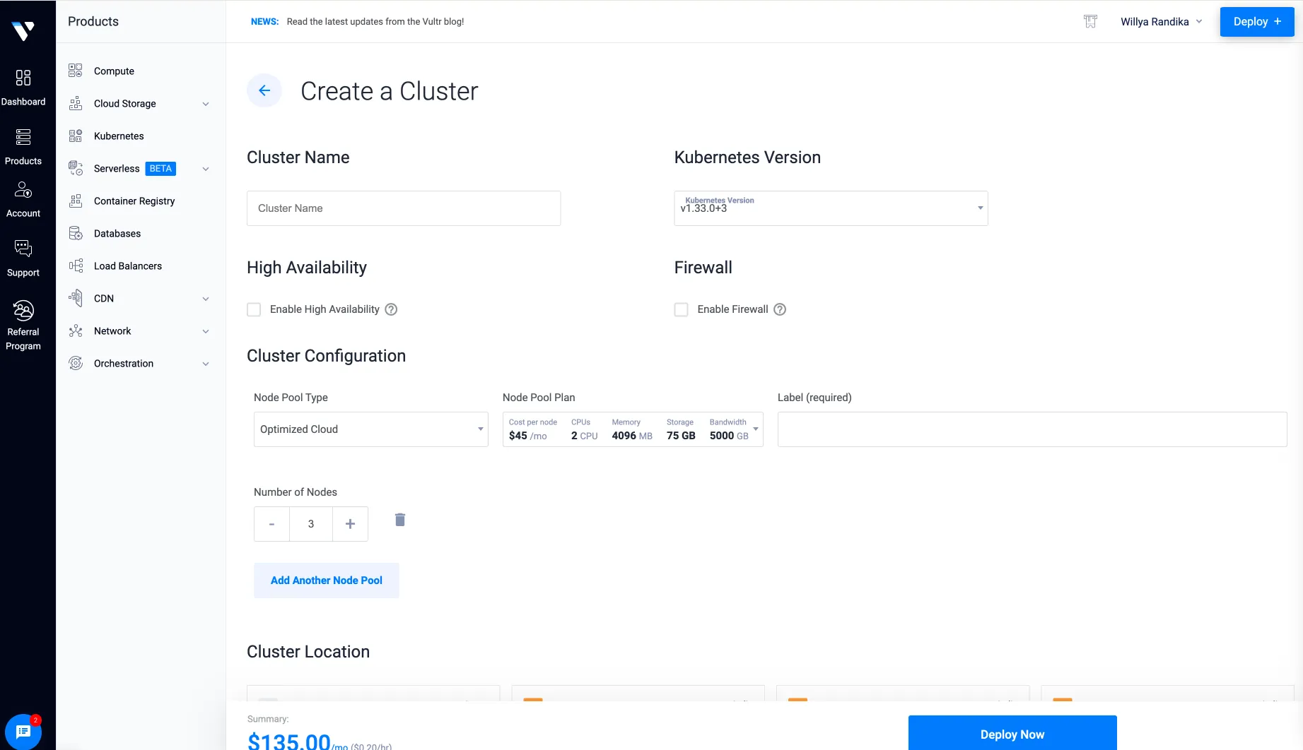 Vultr screenshot 6