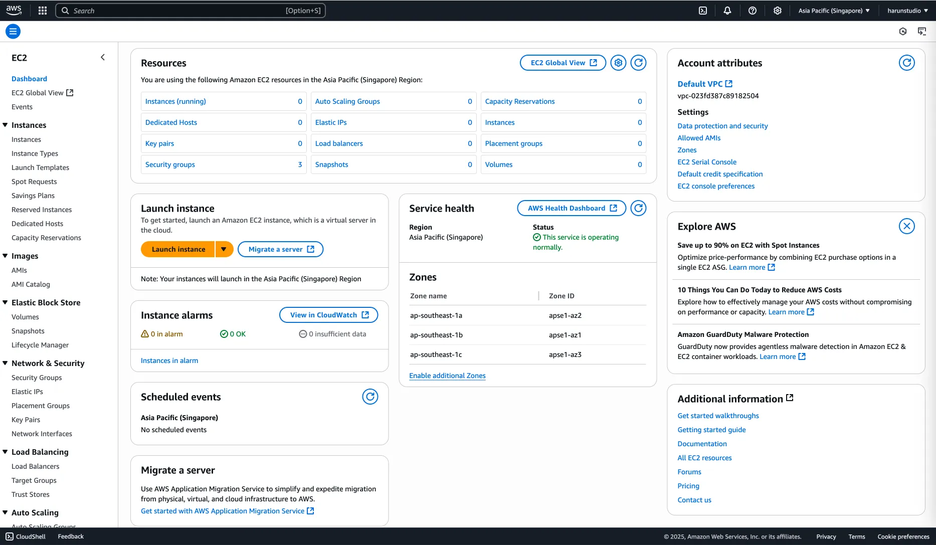 AWS EC2 screenshot 2