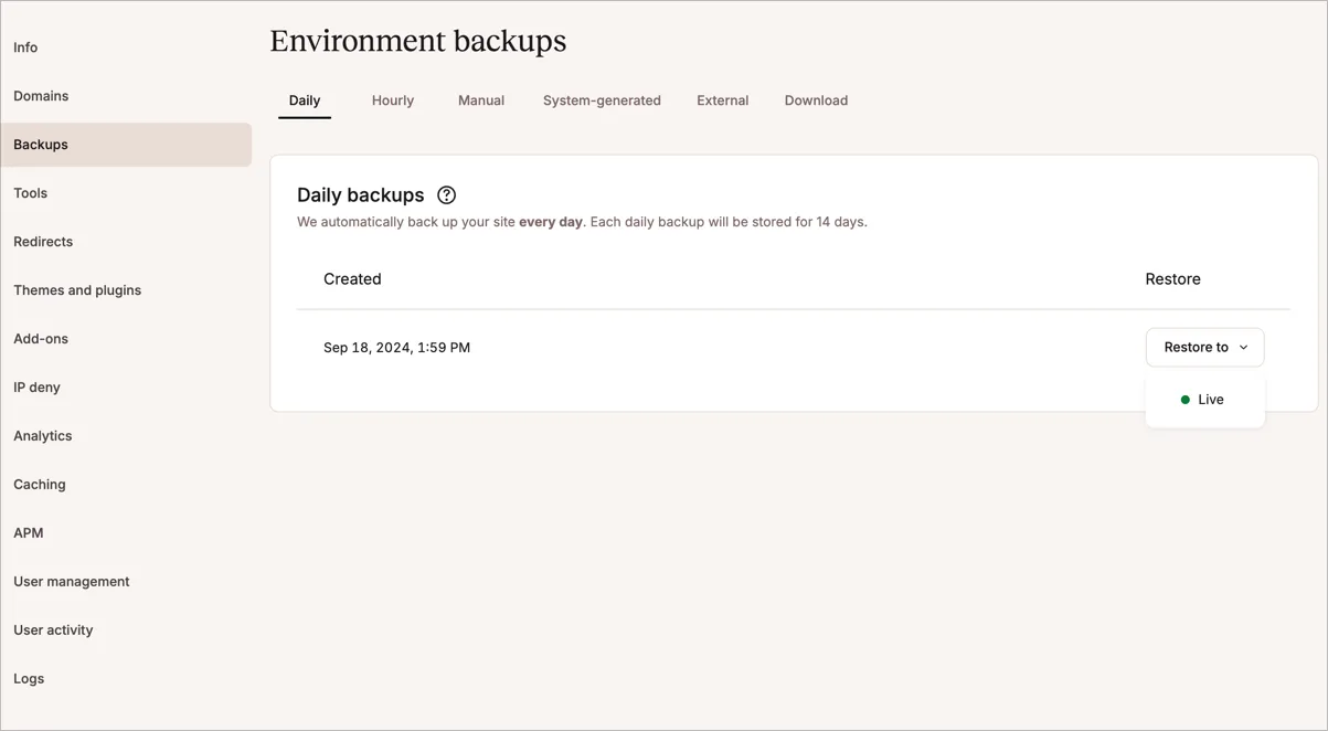 Kinsta screenshot 4
