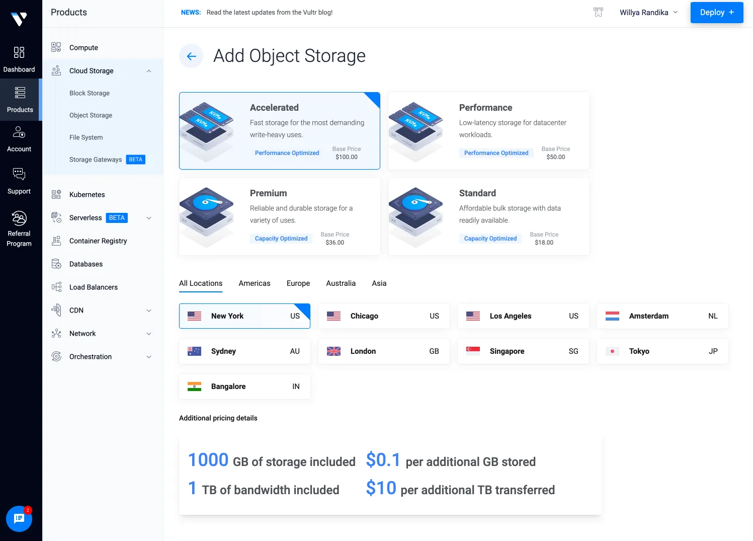Vultr screenshot 5