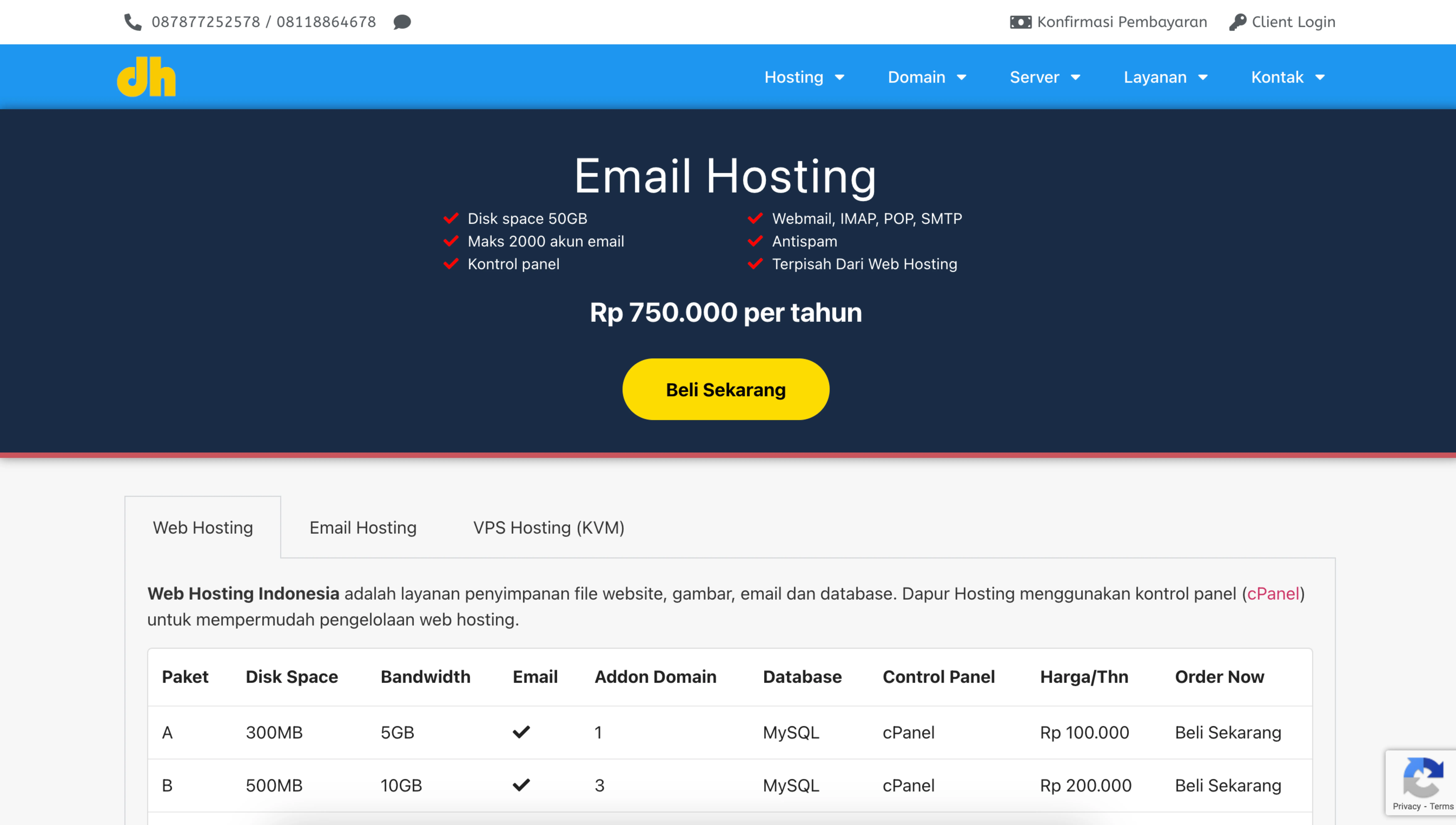 Dapur Hosting screenshot 1