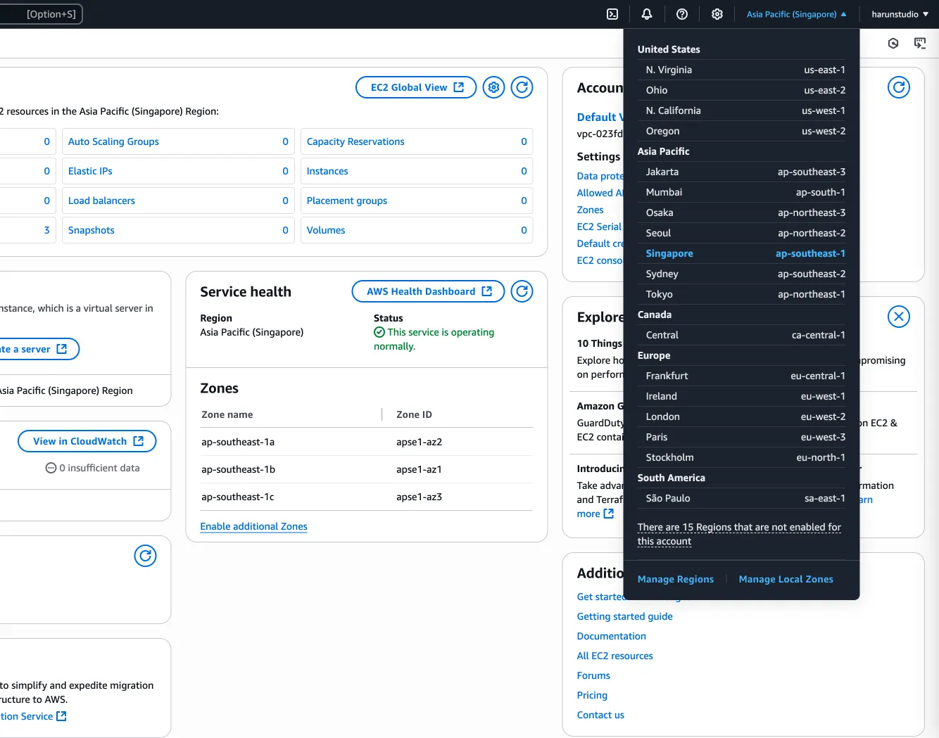 AWS EC2 screenshot 4